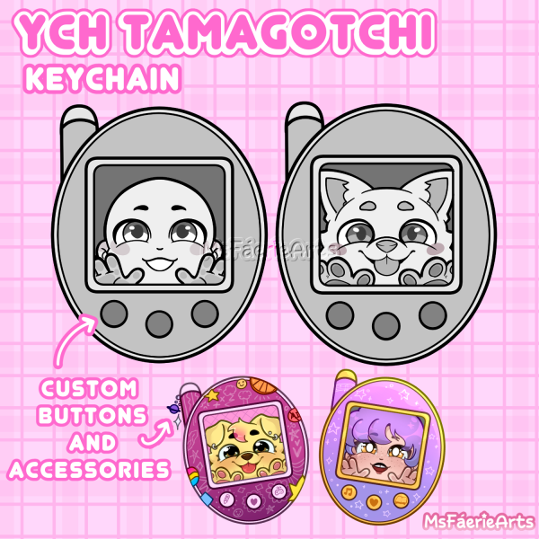 YCH Tamagotchi Keychain