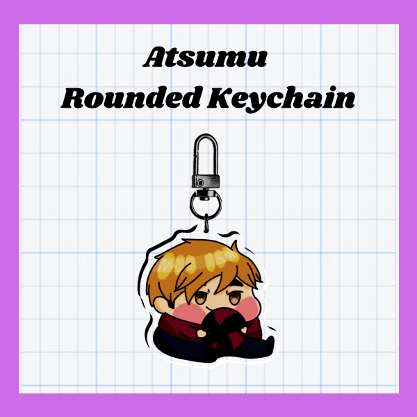 Chubby Atsumu Miya Acrylic Keychain