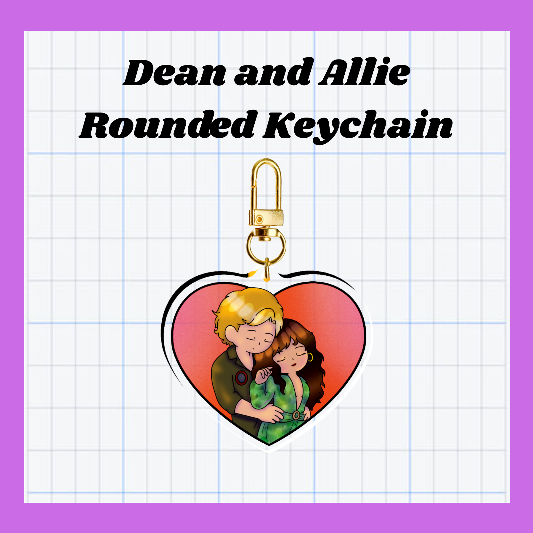 Dean and Allie Keychain