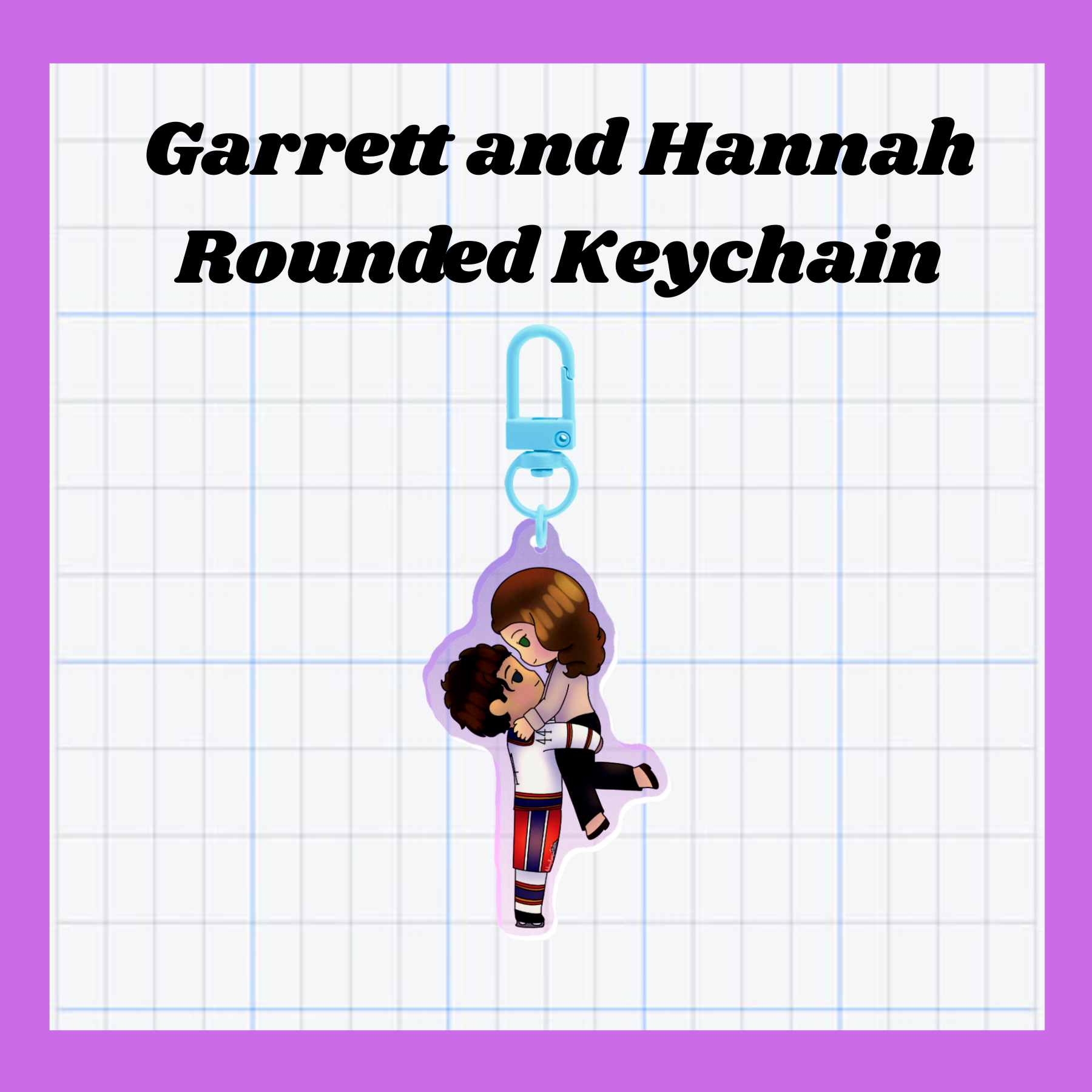 Garrett and Hannah Keychain