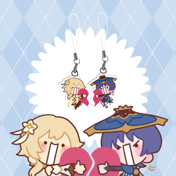 Scaralumi Matching Heart Phone Charms 