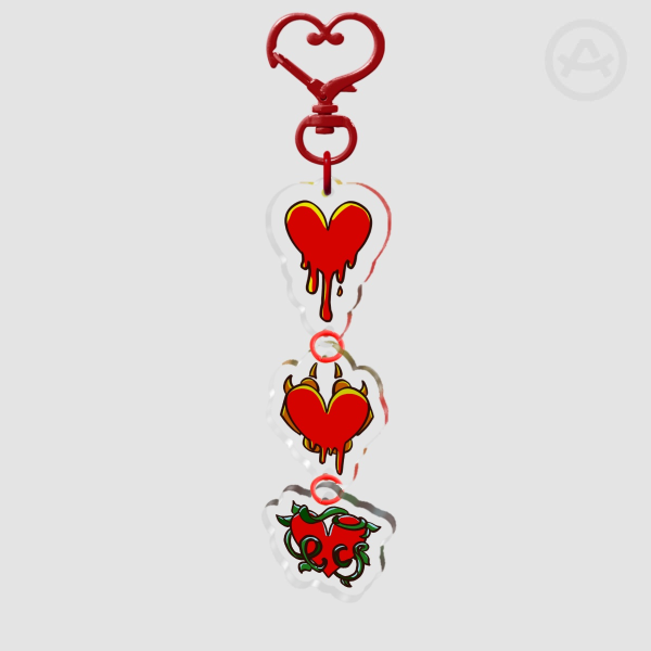 Connection Heart Keychains