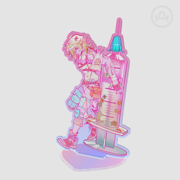 Pink Mydei Acrylic Standees
