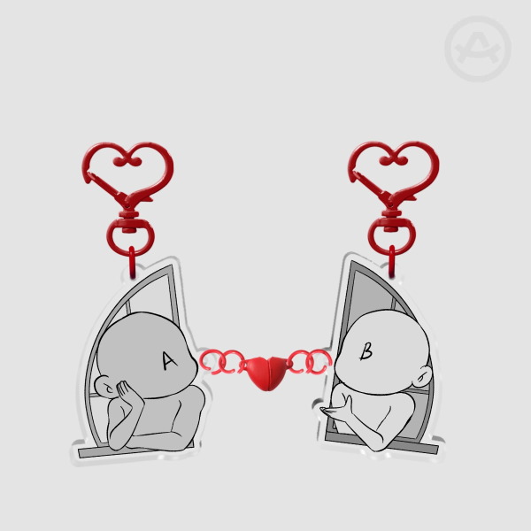 Listener and Yapper Lover YCH Keychains