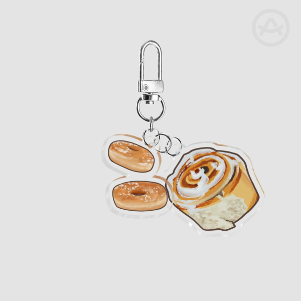 Sweet Pastry Acrylic 2-Piece Keychains