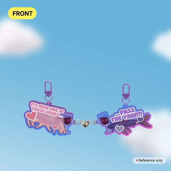 yaoifish best friend keychains