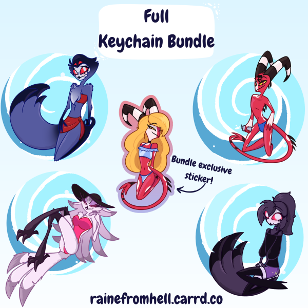 [Bundle] Full Summer Keychain Set