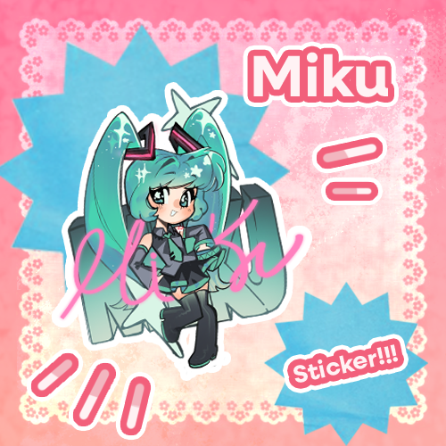 Miku Die Cut Sticker