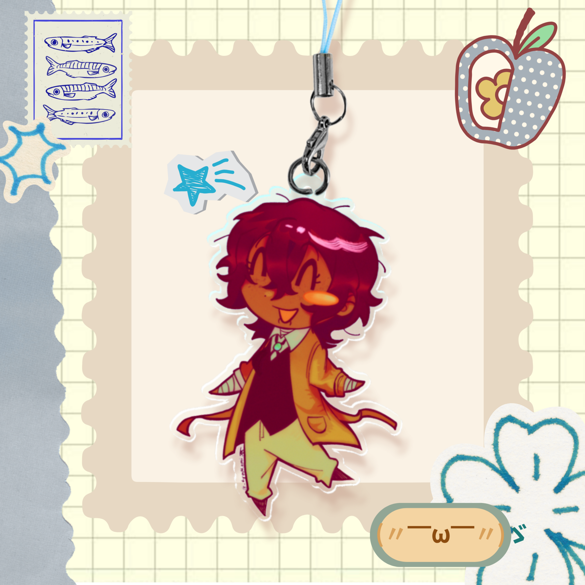 Fem!Dazai Phone Charm || BSD