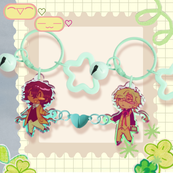 Kunizai Heart Magnet Keychain || BSD