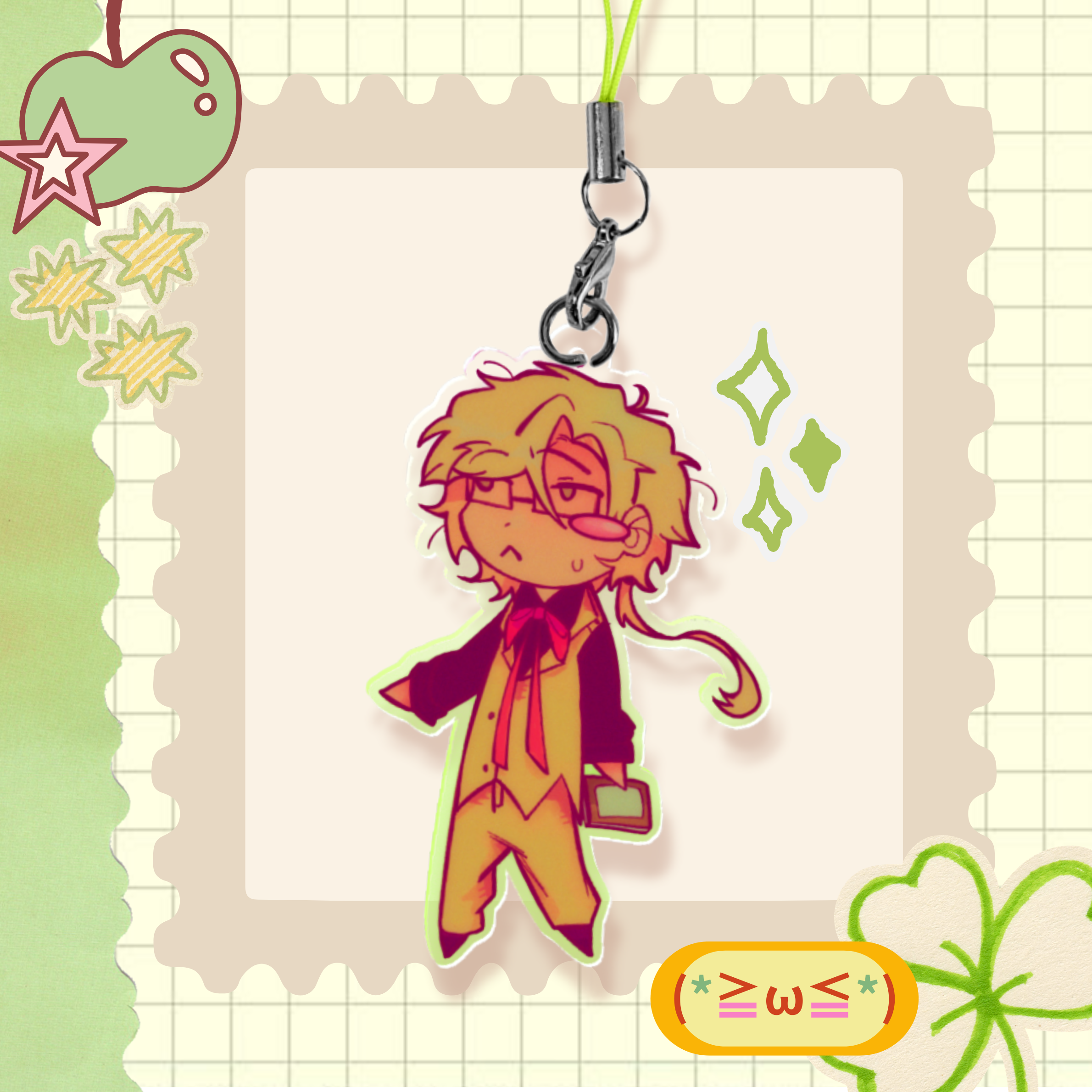 Kunikida Phone Charm || BSD