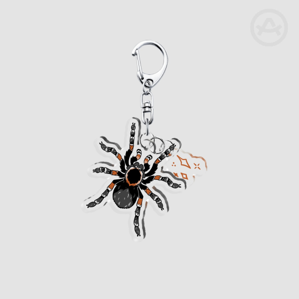 Red Knee Tarantula Acrylic 2-Piece Keychains