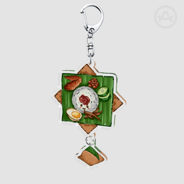 Nasi Lemak - Connection Acrylic Keychain