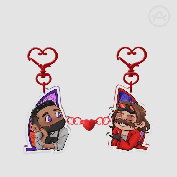 Stobotnik Acrylic Magnet Keychains