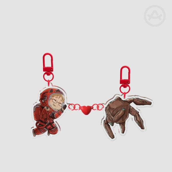 Grace Rocky Heart Keychains