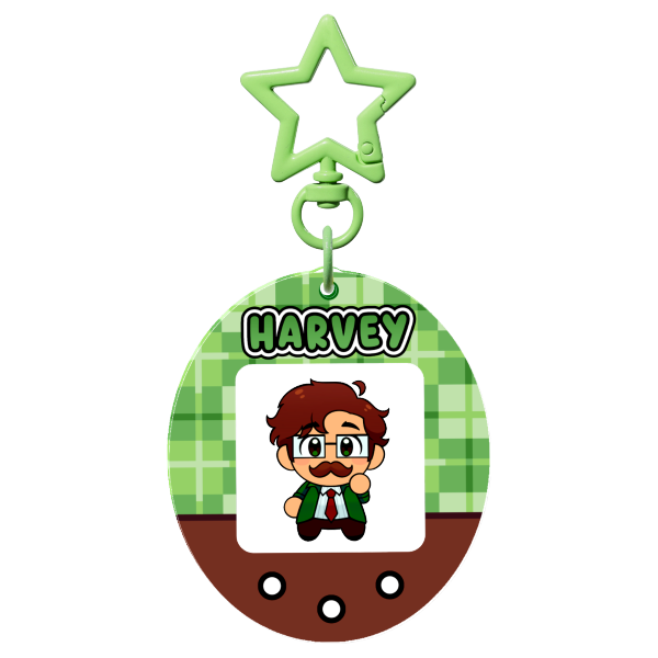 Harvey Tamagotchi Keychain