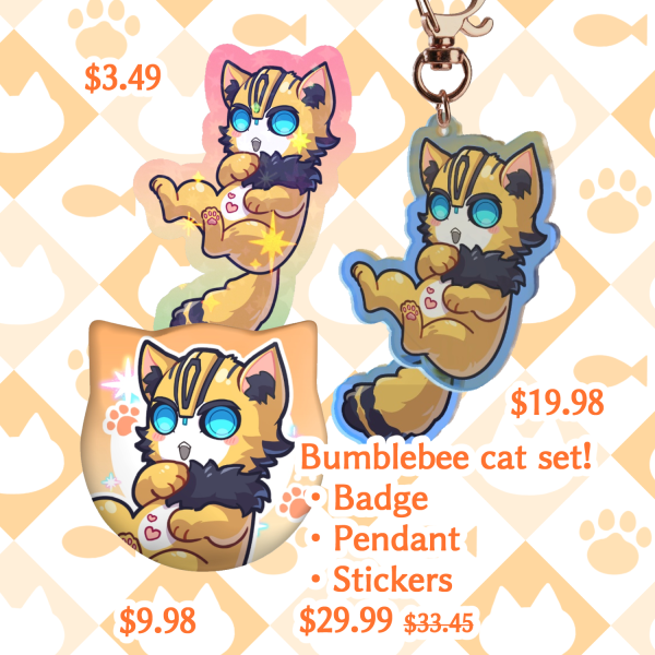 Transformers Prime Bumblebee cat set!