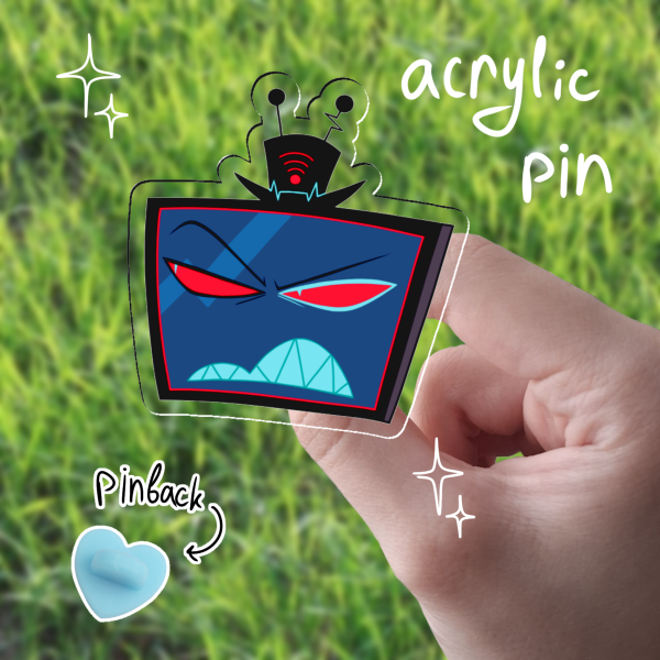 Vox Hazbin Hotel acrylic pin