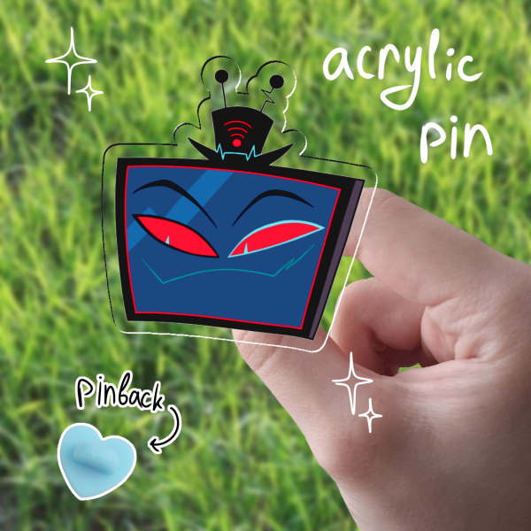 Vox Hazbin Hotel acrylic pin