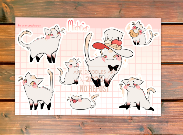 "Michifer" - Lucifer Morningstar (Coated Paper Stickers Sheet)