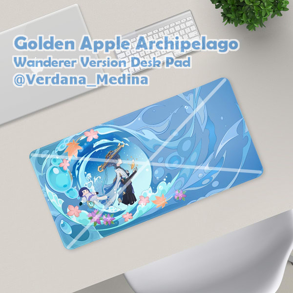 Wanderer Golden Apple Archipelago Desk Pad