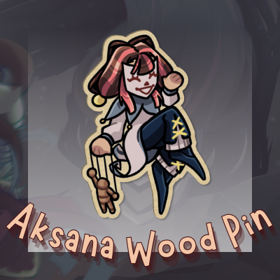 Aksana Goddess of Wisdom Wood Pin