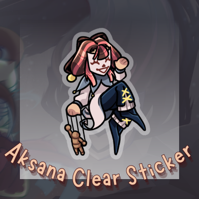 Aksana Goddess of Wisdom Clear PET Vinyl Die Cut Sticker