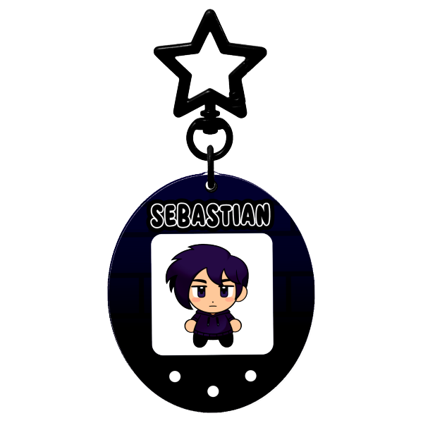 Sebastian Tamagotchi Keychain