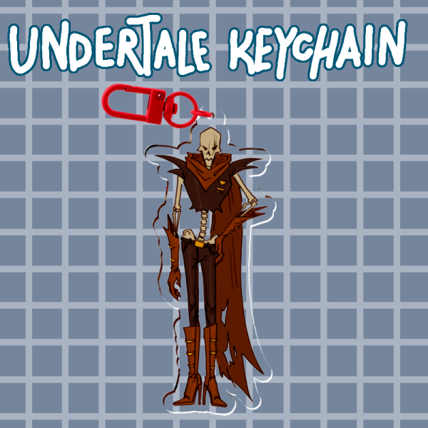 Undertale - Underfell Papyrus Keychain