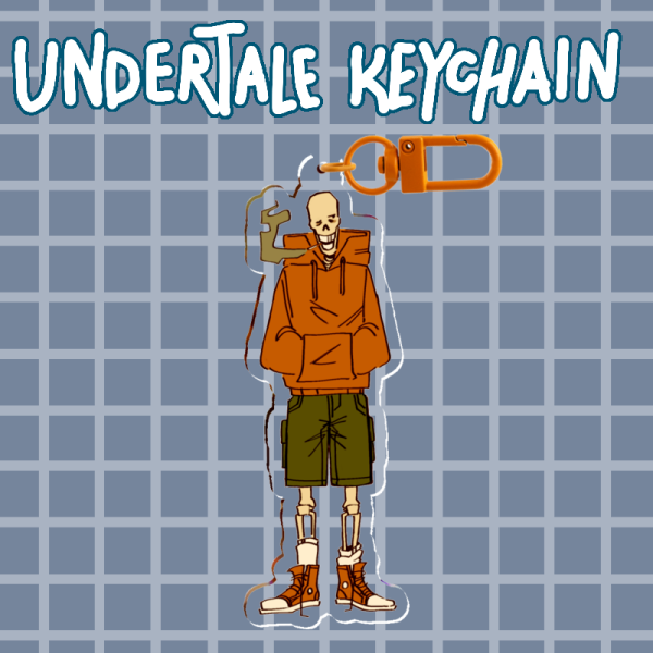 Undertale - Underswap Papyrus Keychain