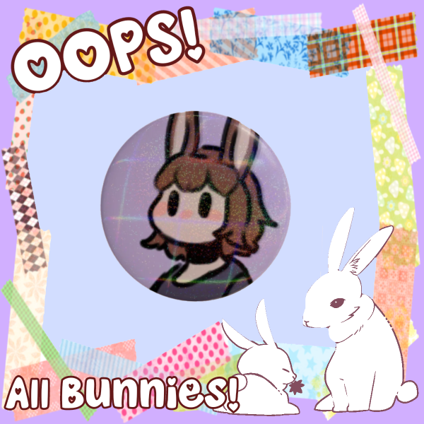 oc kit rabbit girl  | Round badge