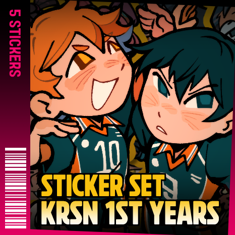 KRSN 1st Years Stickers