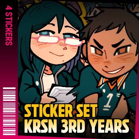 KRSN 3rd Years Stickers