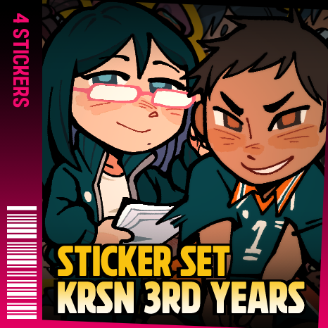 KRSN 3rd Years Stickers
