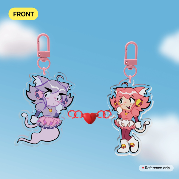 Mad Mew Mew Magnet Keychains
