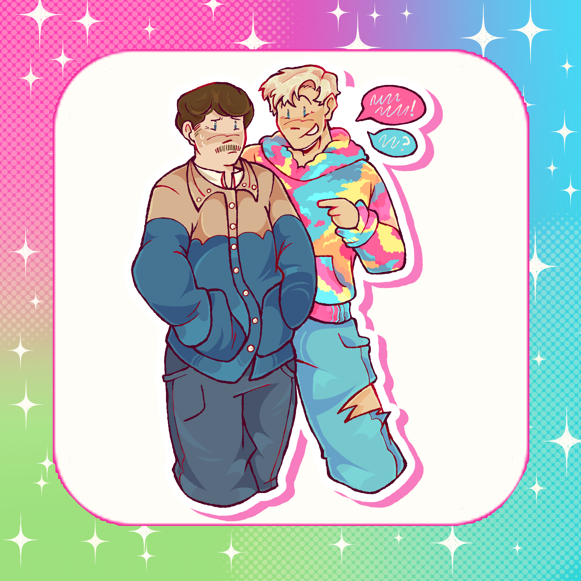 Lars & Ken Sticker // Rygos