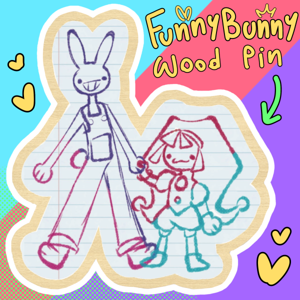 Funnybunny | Jax x  Doodle Wood Pin