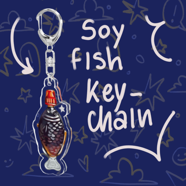 Soy fish Acrylic Keychain