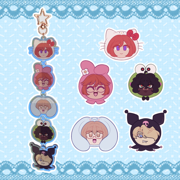 DoL&Sanrio Connection Acrylic Keychains