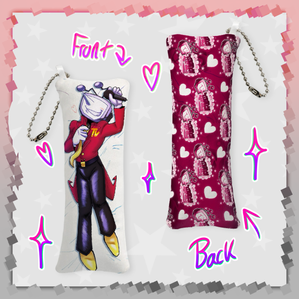 [Deltarune] Mini Mr. Ant Tenna Body Pillow Keychain