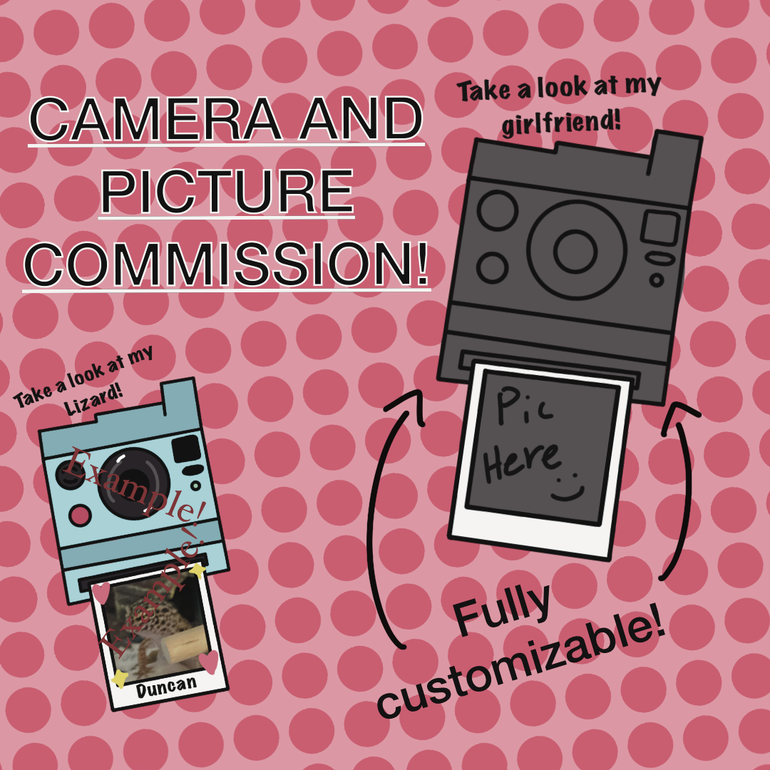 STICKER Photo and camera ych/your photo here! Take a look at my girlfriend song inspo!