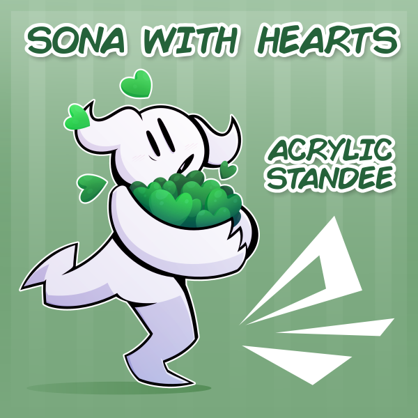 Sona with hearts - Acrylic Standee