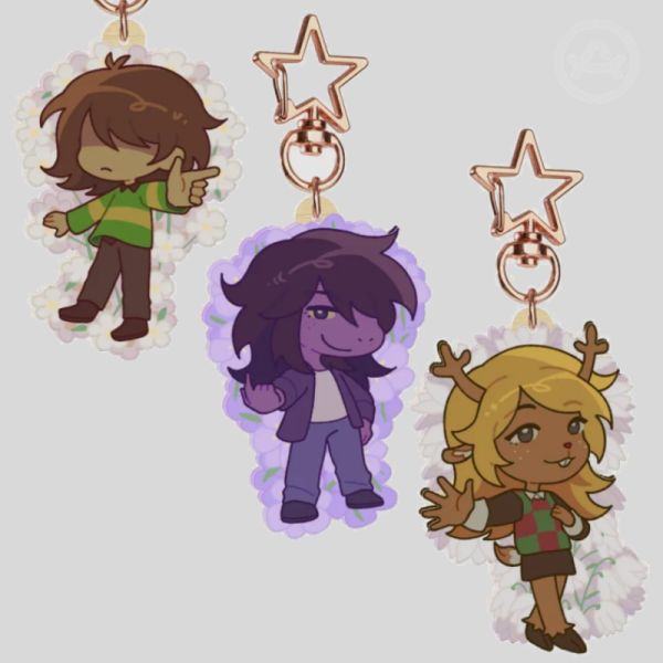 Lightners Trio/3 Wood Keychains Set