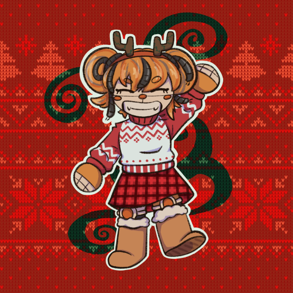 FNAF Scrap Baby Christmas - Sticker