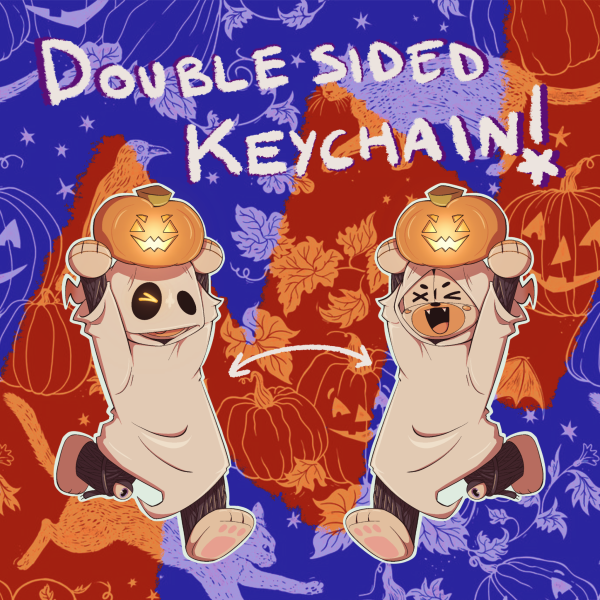 FNAF Molten Freddy Halloween - keychain
