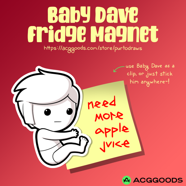 Baby Dave Strider Fridge Magnet