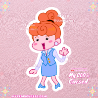 Cindy Glossy Sticker💙