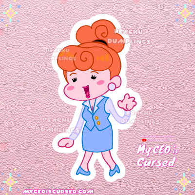Cindy Glossy Sticker💙