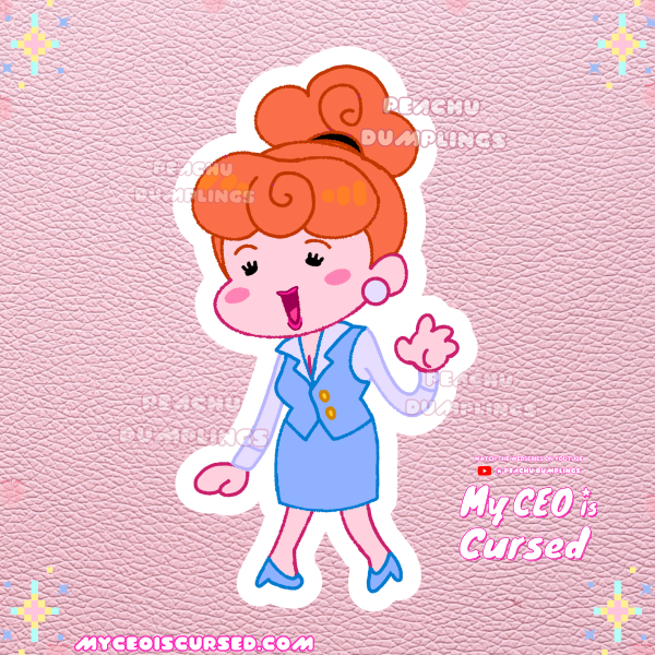 Cindy Glossy Sticker💙