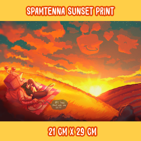 Spamtenna Sunset Print